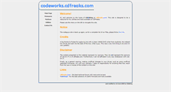 Desktop Screenshot of codeworks.cdfreaks.com