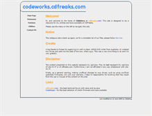 Tablet Screenshot of codeworks.cdfreaks.com